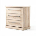 Chambre en bois clair avec trois tiroirs dimensions 80 x 40 x 75cm